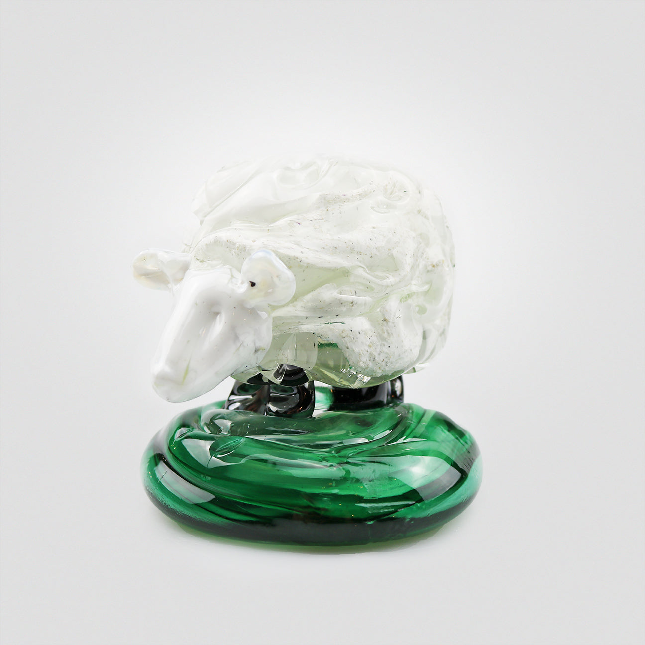 sheep custom memorial glass ash