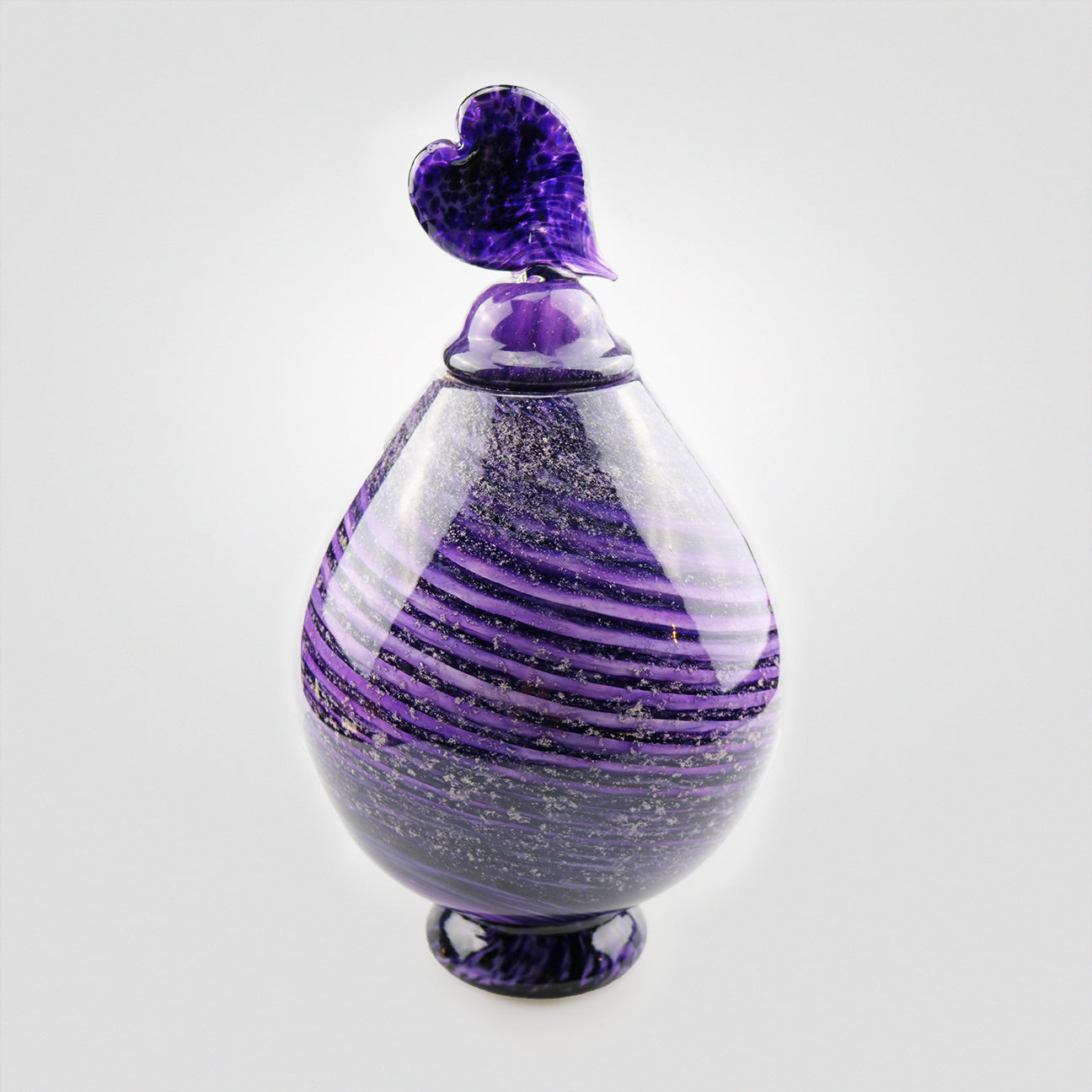 custom memorial glass ash urn