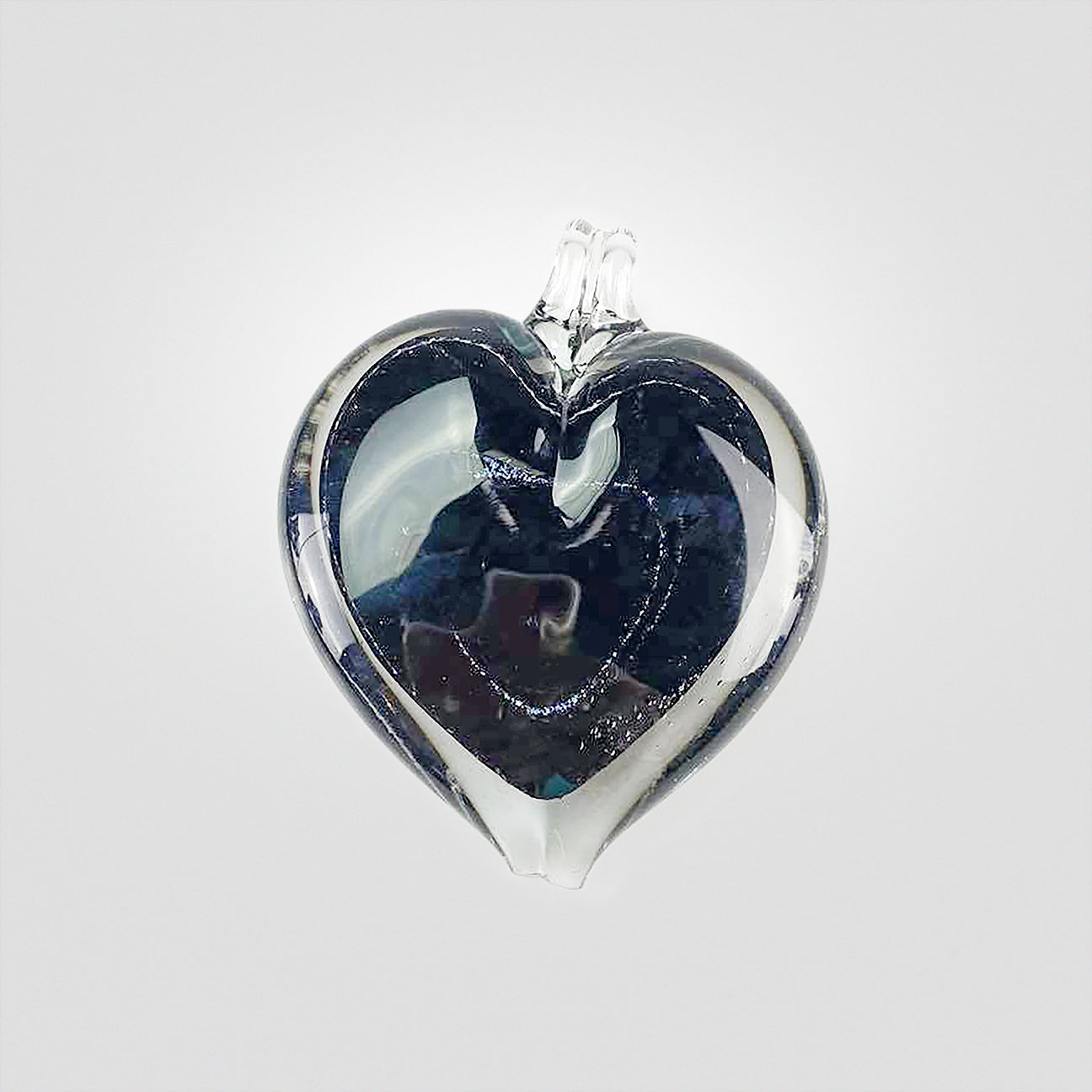 heart custom memorial glass ash